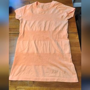 Lululemon swiftly tech t-shirt orange used condition orange size 10